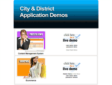 Tablet Screenshot of demo.citydistrict.com